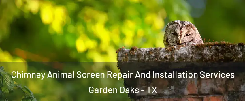 Chimney Animal Screen Repair And Installation Services Garden Oaks - TX
