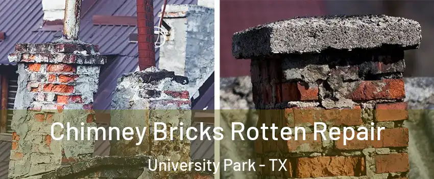 Chimney Bricks Rotten Repair University Park - TX