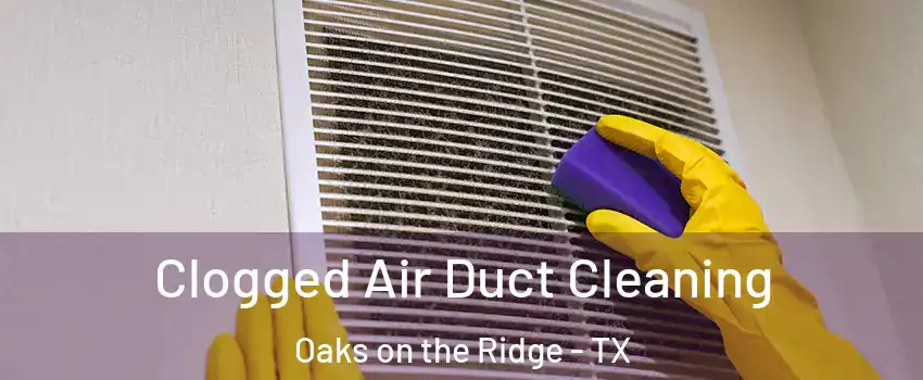 Clogged Air Duct Cleaning Oaks on the Ridge - TX
