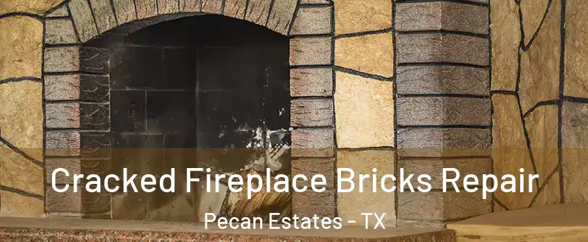Cracked Fireplace Bricks Repair Pecan Estates - TX