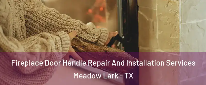 Fireplace Door Handle Repair And Installation Services Meadow Lark - TX