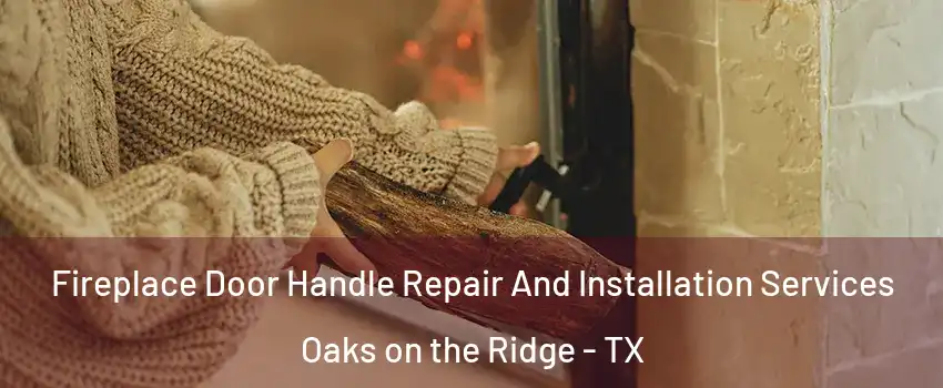 Fireplace Door Handle Repair And Installation Services Oaks on the Ridge - TX