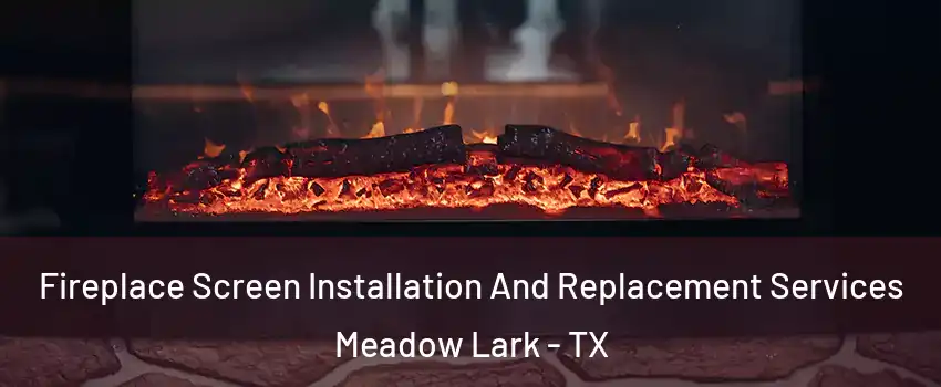 Fireplace Screen Installation And Replacement Services Meadow Lark - TX