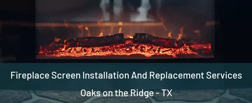 Fireplace Screen Installation And Replacement Services Oaks on the Ridge - TX