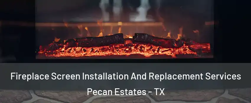 Fireplace Screen Installation And Replacement Services Pecan Estates - TX