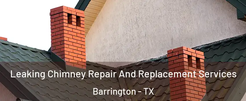 Leaking Chimney Repair And Replacement Services Barrington - TX