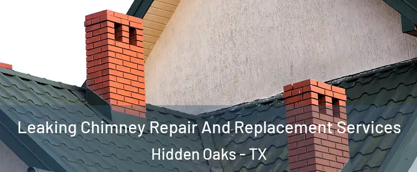 Leaking Chimney Repair And Replacement Services Hidden Oaks - TX