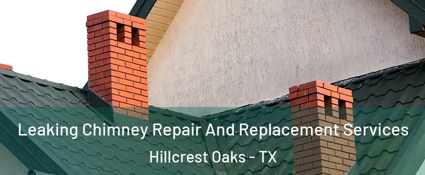 Leaking Chimney Repair And Replacement Services Hillcrest Oaks - TX