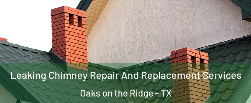 Leaking Chimney Repair And Replacement Services Oaks on the Ridge - TX