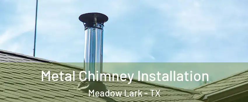 Metal Chimney Installation Meadow Lark - TX