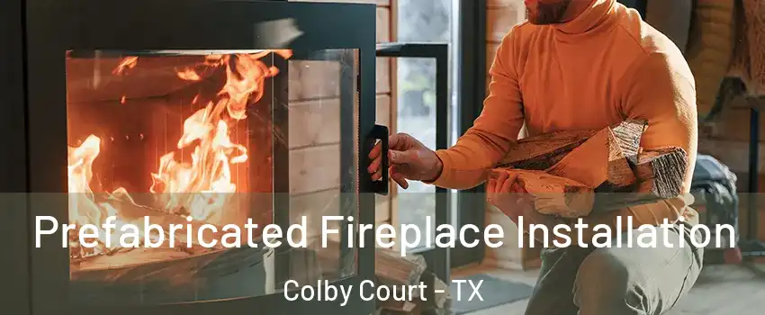 Prefabricated Fireplace Installation Colby Court - TX